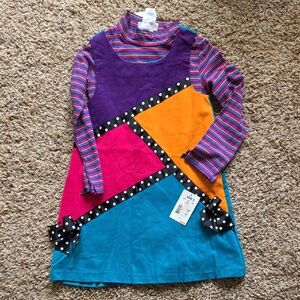 Bonnie Jean Multicolor Striped Dress